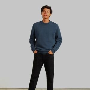 Everlane the track crewneck sweatshirt grey  medium NWT